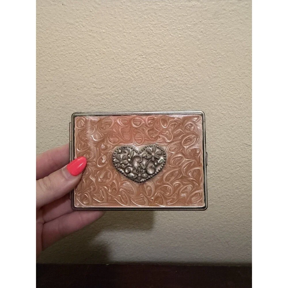 Women’s Vintage Metal Photo Or Card Holder For Wallet